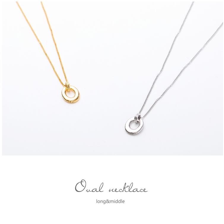 オーバル ミドルネックレス 50cm ロングネックレス |  | 01