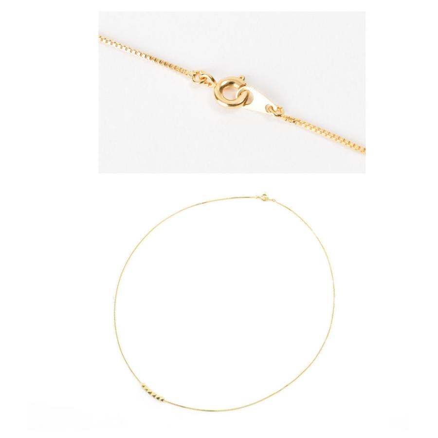 メタルビーズ ベネチアチェーン ネックレス 40cm ショート ボックスチェーン ニッケルフリー 日本製 K18GP |  | 04