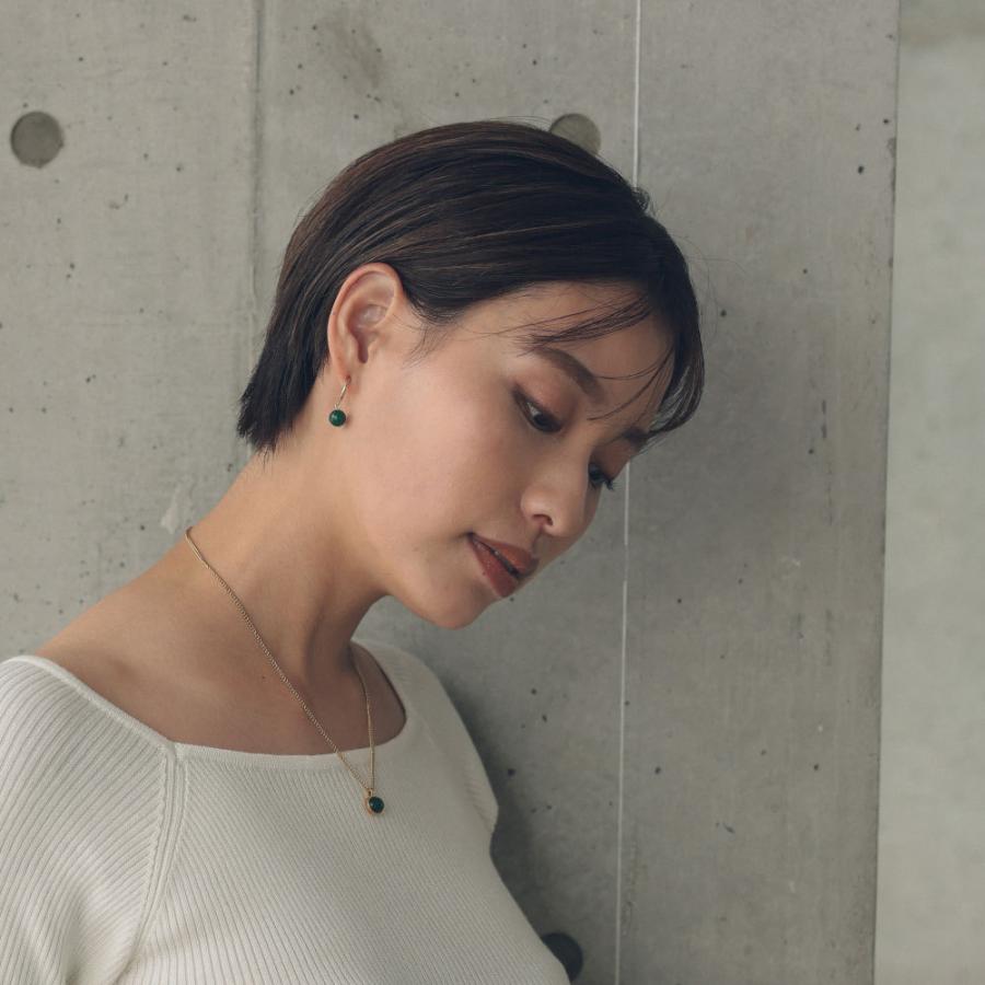 オーバル 天然石 ステンレス ネックレス アゲート 瑪瑙 グリーン タイガーアイ ナチュラル パワーストーン304 ステンレスネックレス |  | 04