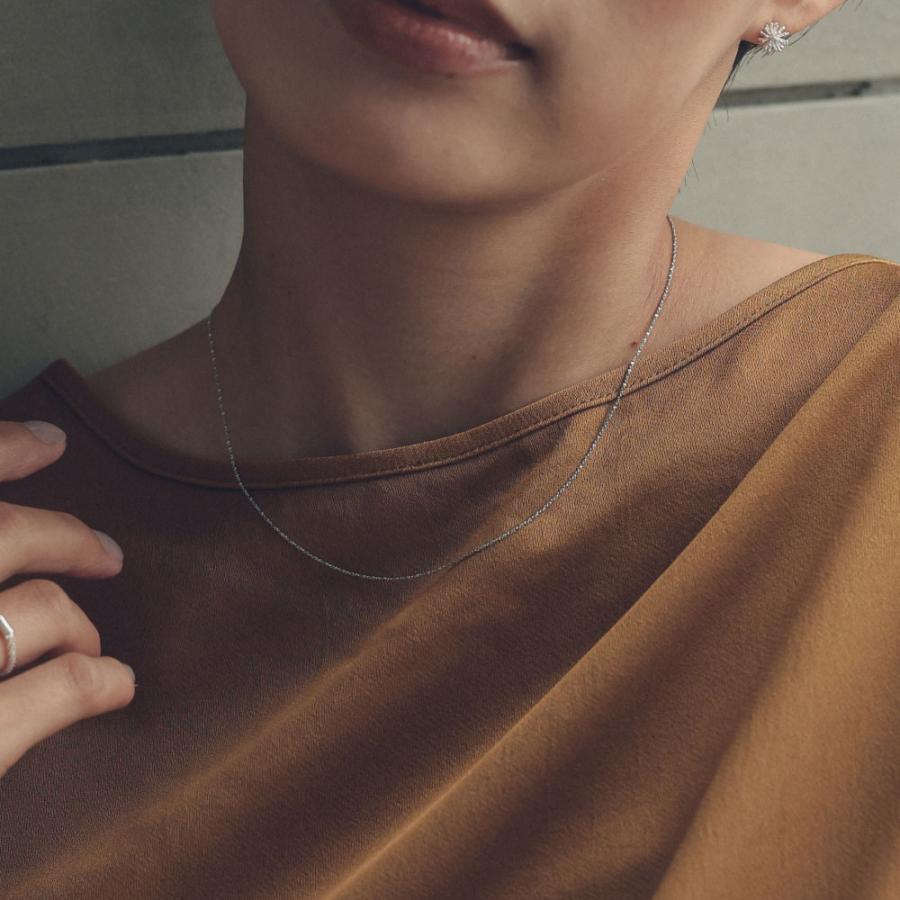 Silver925 デザインカットチェーン ネックレス 細み 華奢 ショート レイヤード アレルギー シルバー925 |  | 04