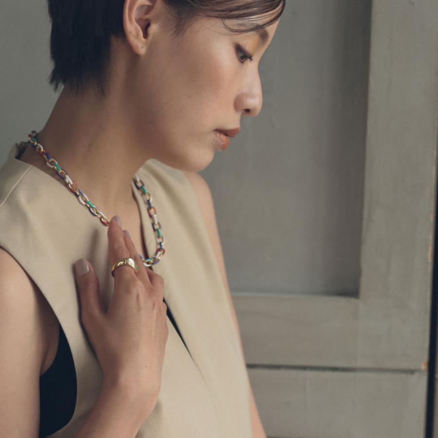 サージカル ステンレス マルチカラー チェーンネックレス 316L カラフル sus316l アレルギー エナメル |  | 05