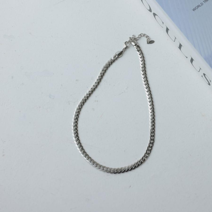 ステンレス ワイド チェーン ネックレス チョーカー スネークチェーンネックレス |  | 04