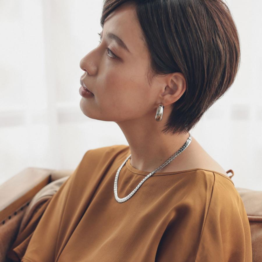 ステンレス ワイド チェーン ネックレス チョーカー スネークチェーンネックレス |  | 06