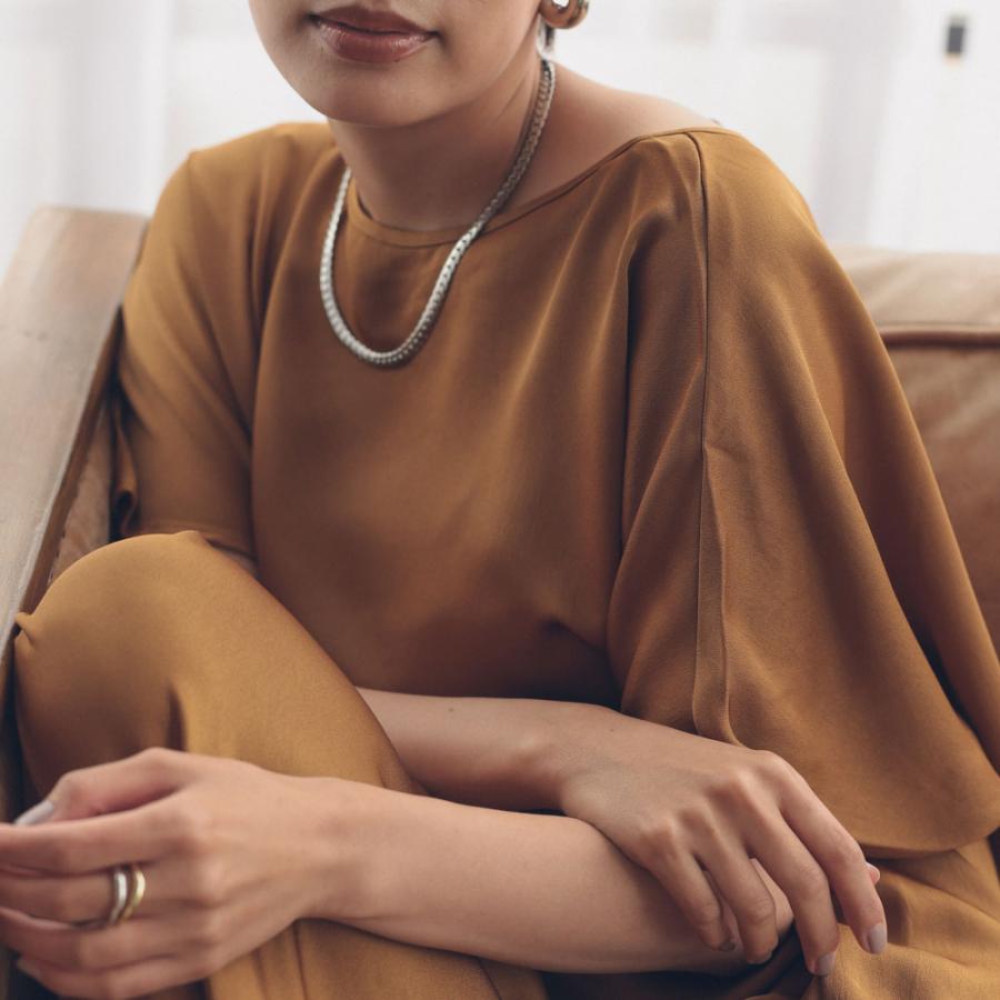 ステンレス ワイド チェーン ネックレス チョーカー スネークチェーンネックレス |  | 07