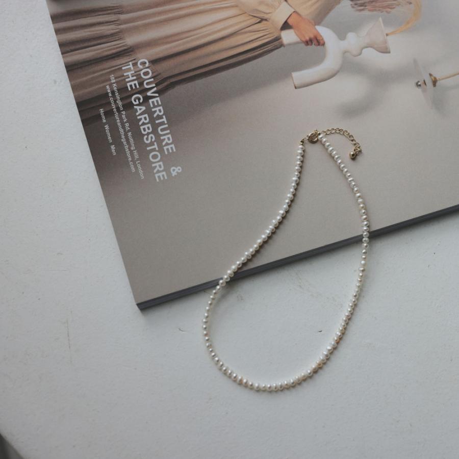 淡水パールネックレス Silver925 小粒 ショート ネックレス オリジナル 淡水真珠 入学 卒業 結婚式 ドレス |  | 06