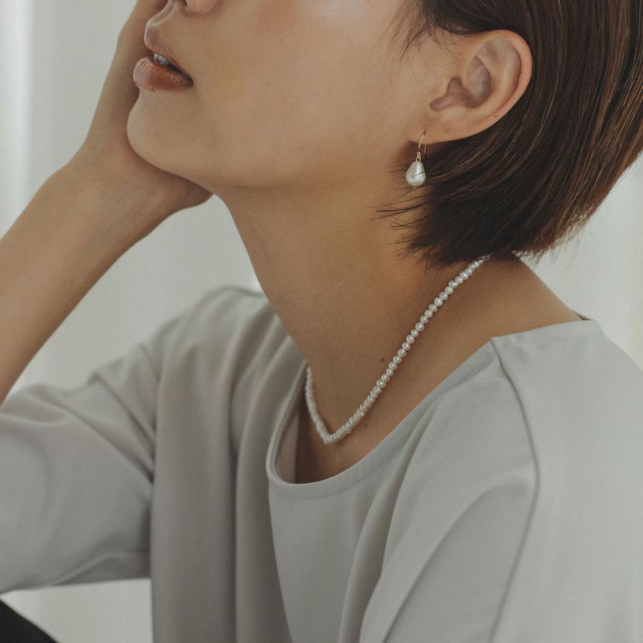 淡水パールネックレス Silver925 小粒 ショート ネックレス オリジナル 淡水真珠 入学 卒業 結婚式 ドレス |  | 08