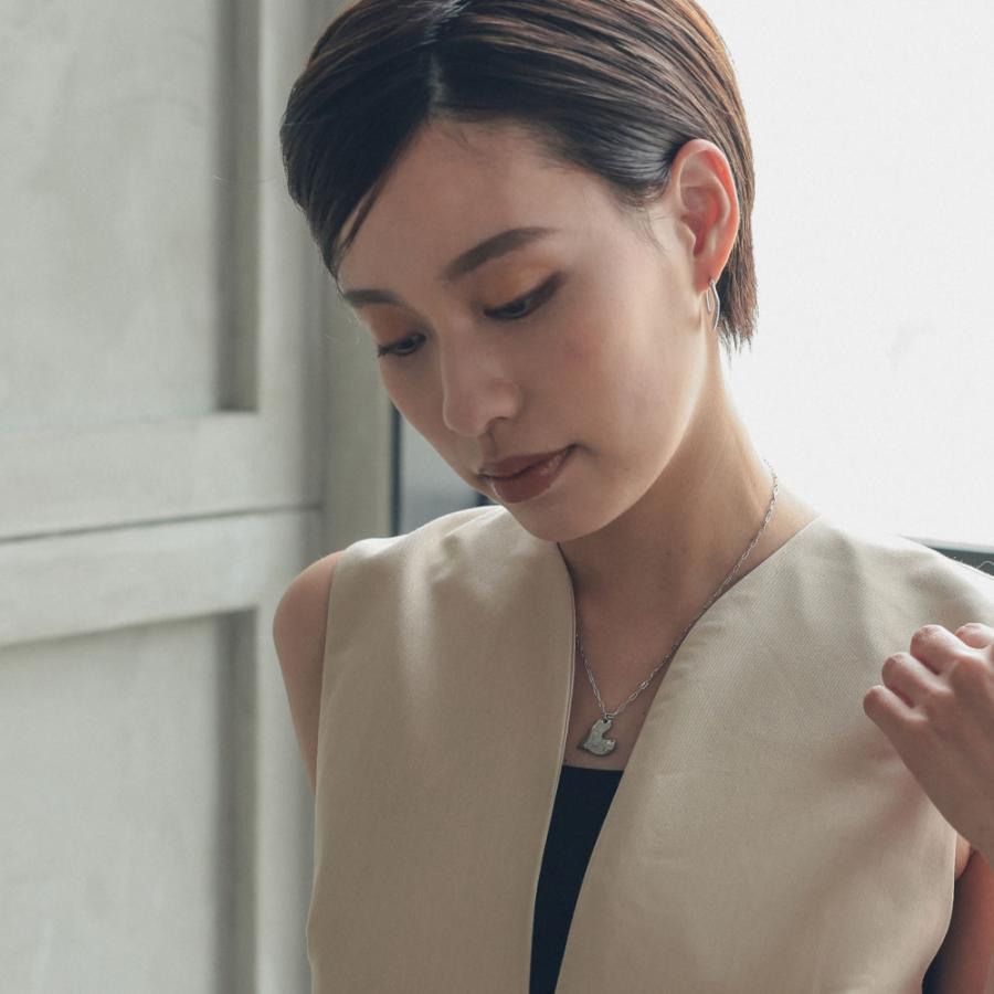 ステンレス カットハートネックレス メタル シルバー ゴールド |  | 03