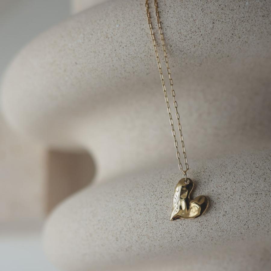 ステンレス カットハートネックレス メタル シルバー ゴールド |  | 06
