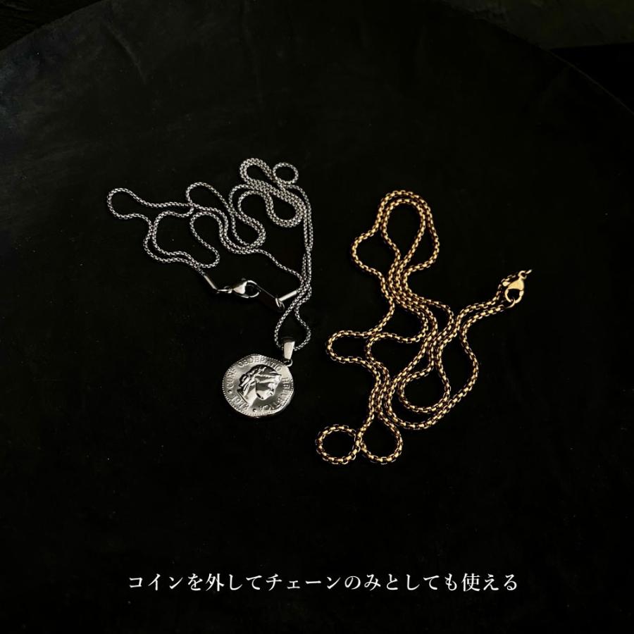 コイン メダイ サージカルステンレス ネックレス 60cm 70cm 長さ変更可 ロング ミドル ショート |  | 16