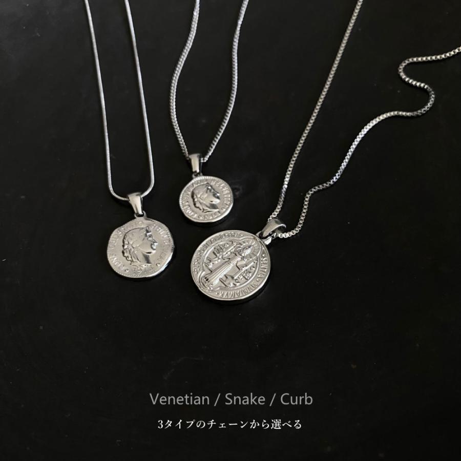 コインネックレス ステンレス ショート メダイ ベネチアン  喜平 スネイク SUS304 SUS316L ゴールド シルバー |  | 03