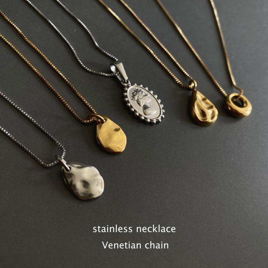 ステンレス ベネチアン ネックレス 45cm スライド式 アジャスター 長さ調節可 | 