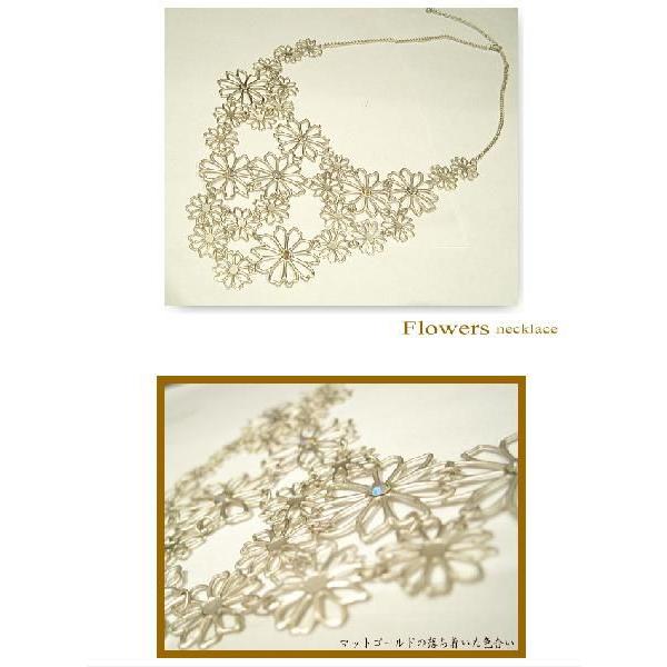 Flowerフラワーネックレス マットゴールド |  | 01