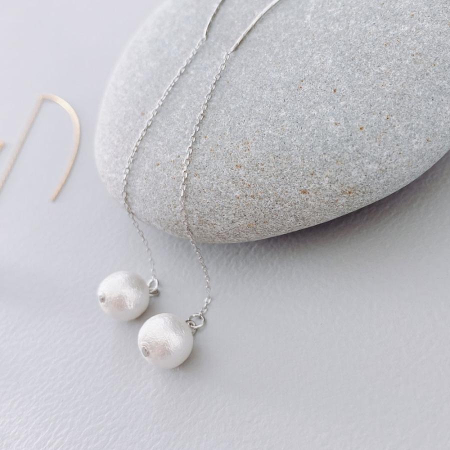 コットンパール アメリカンピアス / イヤリング  着けてる事を忘れてしまう軽やかさ ニッケルフリー ピアス |  | 05