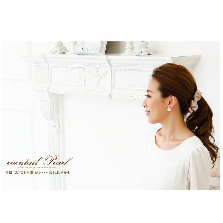 扇型パールピアス/イヤリング　エレガントモダンな印象に導く. |  | 05