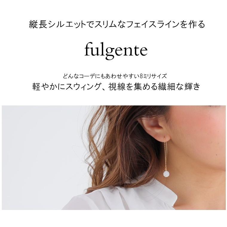 パヴェボール 8mm アメリカンピアス ラインストーン ゴールド / シルバー あずきチェーン クリア パヴェ |  | 06