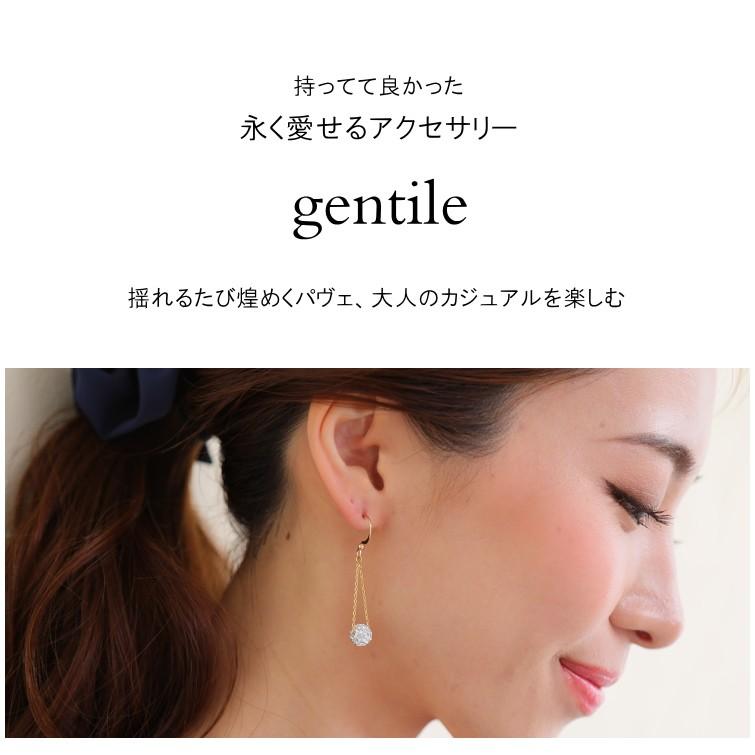 8mm パヴェボール チェーン ピアス イヤリング 3cm オリジナルデザイン