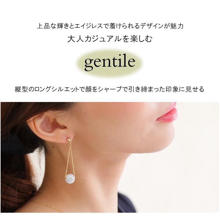 10mm パヴェボール チェーン ピアス イヤリング 10mm 3cm 4cm 日本製 オリジナルデザイン |  | 10