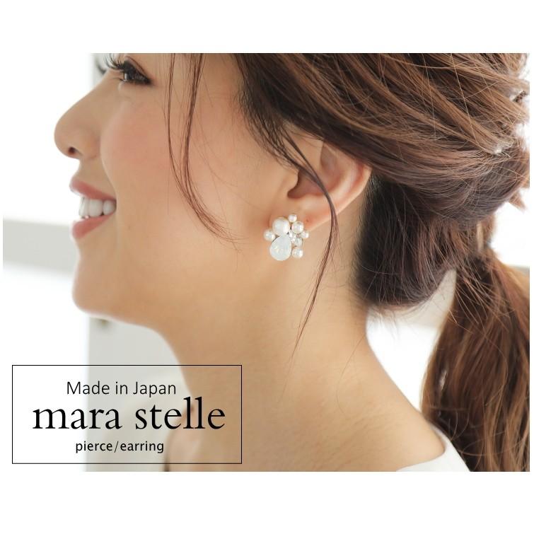 スワロフスキー コットンパール ビジューピアス イヤリング 日本製 オリジナル |  | 13