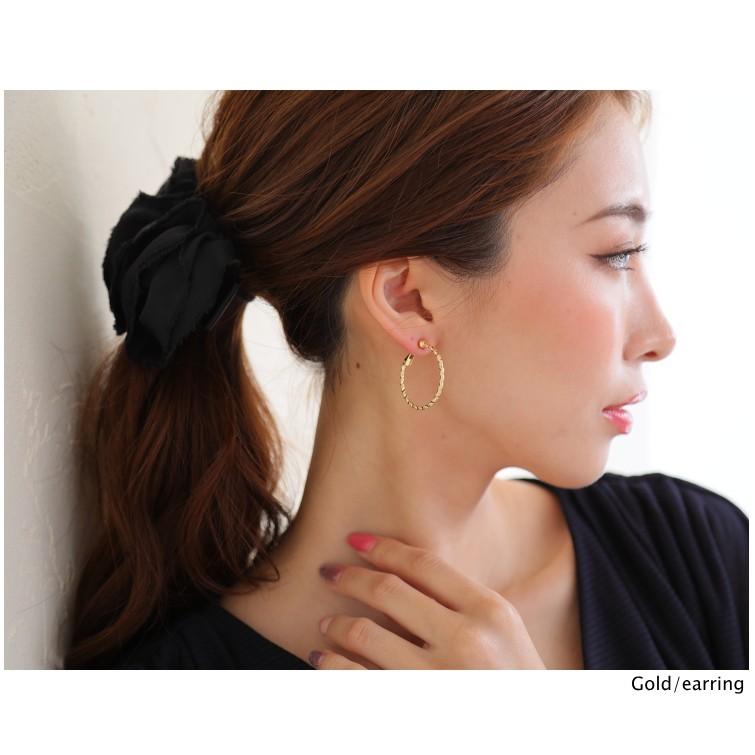 トラデュ ツイスト フープピアス イヤリング 　チタンポスト オリジナル |  | 09