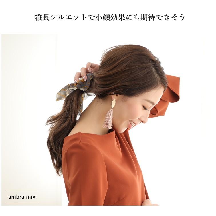 ロングタッセル ピアス イヤリング コンビネーションデザイン メタルプレート フリンジ |  | 07