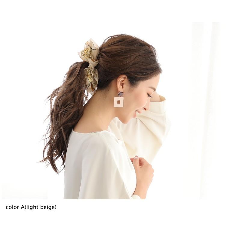 スクエアピアス レトロ モード つや感 ミルキーカラー ライトベージュ アイボリー |  | 04