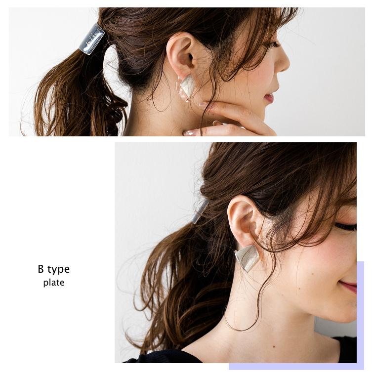 [3タイプ] アンティーク風 マットシルバーイヤリング　つや消し くすみ ヴィンテージ アンティーク |  | 09