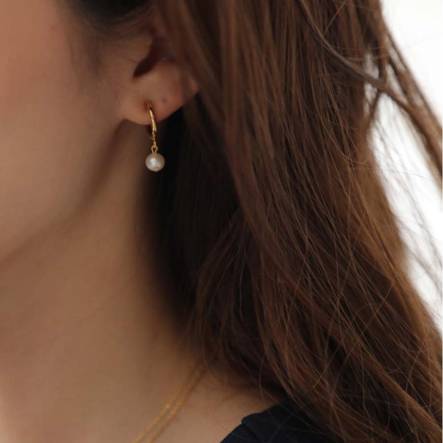 Ribes 6mmセミラウンド 淡水パール ピアス イヤリング |  | 05