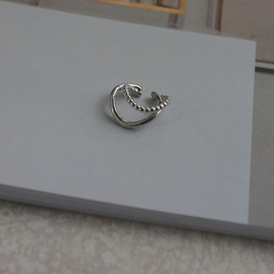 ダブルライン イヤカフ イヤーカフ ニッケルフリー ゴールド シルバー イヤーフック イヤリング トレンド 流線 重ねづけ 耳 |  | 07