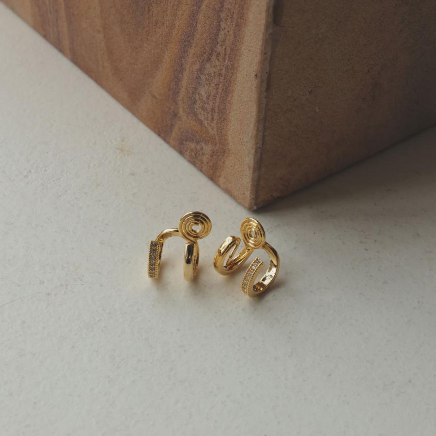 ダブルライン ピアス ノンホール イヤリング シルバー925ポスト |  | 09