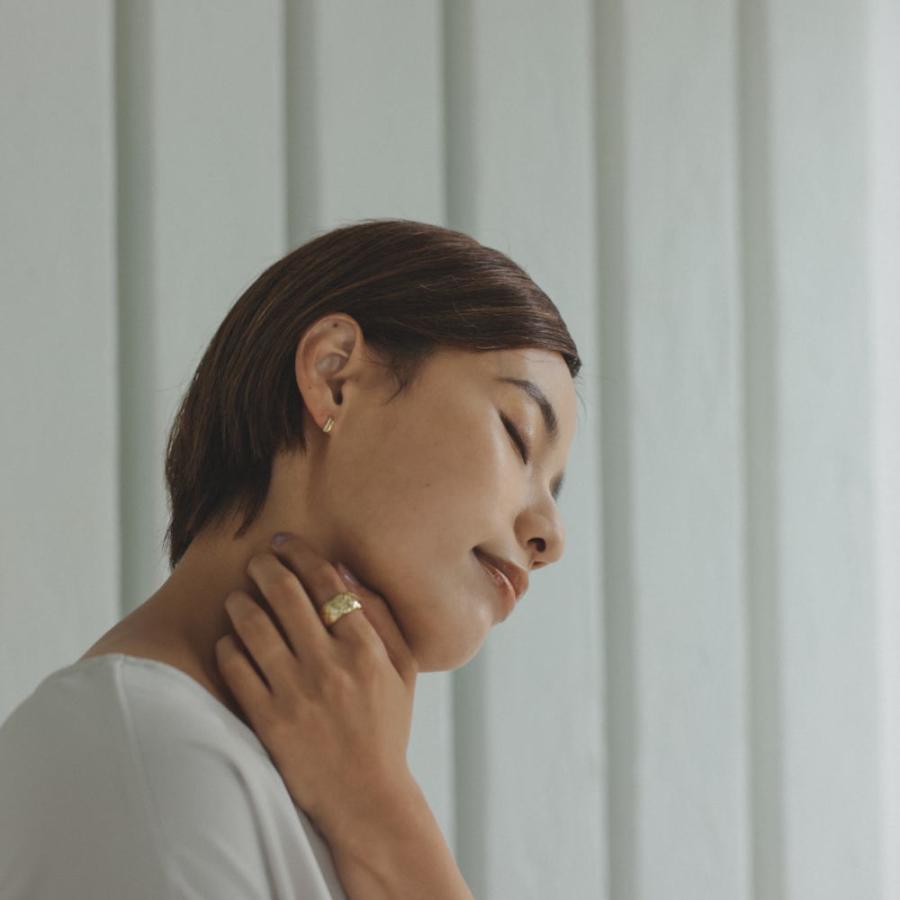 silver925 ダブル カーブライン ピアス イヤリング キュービックジルコニア 上品 オフィス デイリー 小さめ ミニ 弓 |  | 07