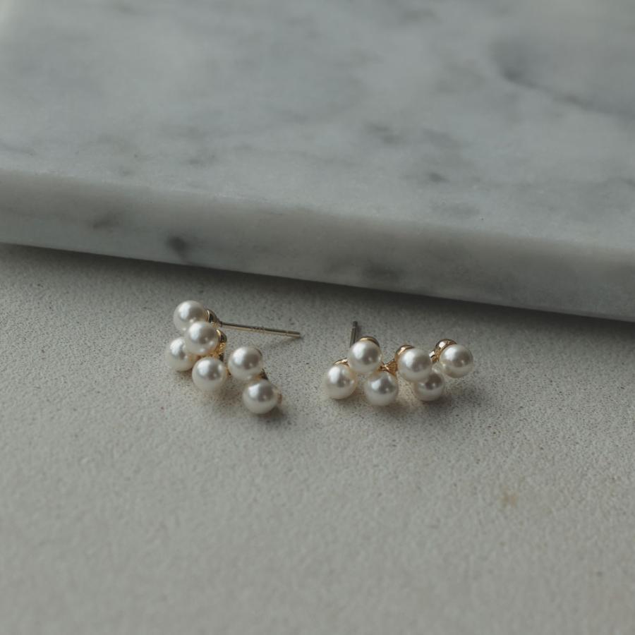 K14GP メレパール ピアス イヤリング 小粒 ホワイトパール シルバー925 ポスト |  | 03