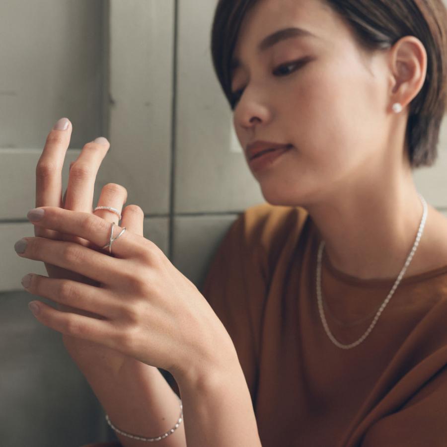 silver925 クロスリング シンプル モード フリーサイズ  12号 13号 14号 15号 16号 |  | 05