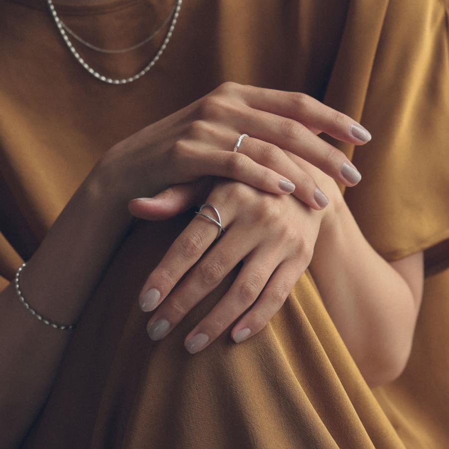 silver925 クロスリング シンプル モード フリーサイズ  12号 13号 14号 15号 16号 |  | 07