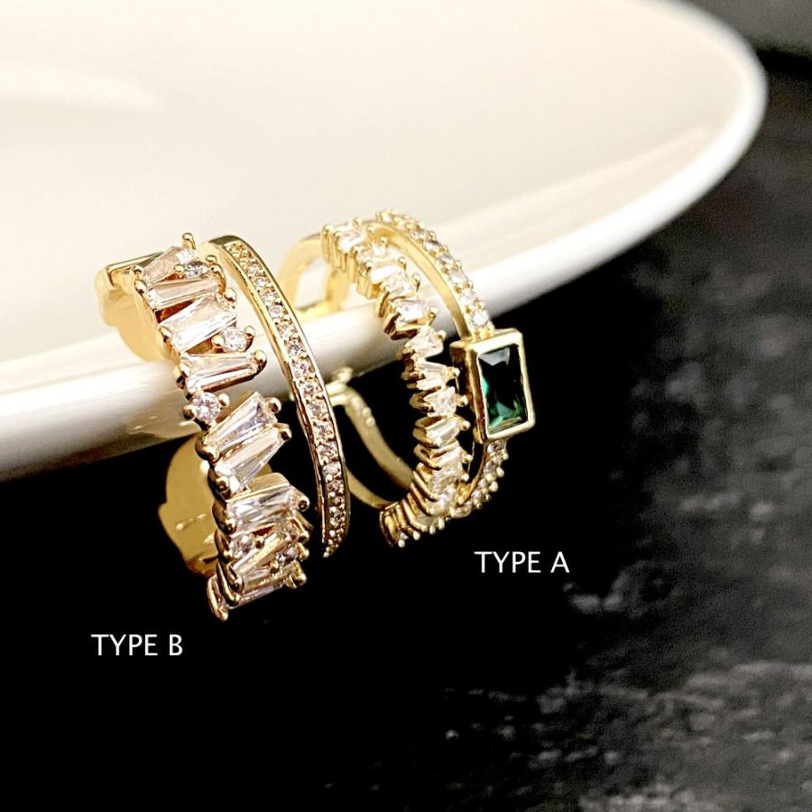 フリーサイズ リング ダブルライン キュービックジルコニア グリーン クオーツ クリア 8号 9号 10号 11号 12号 13号 14号 15号 16号 |  | 11