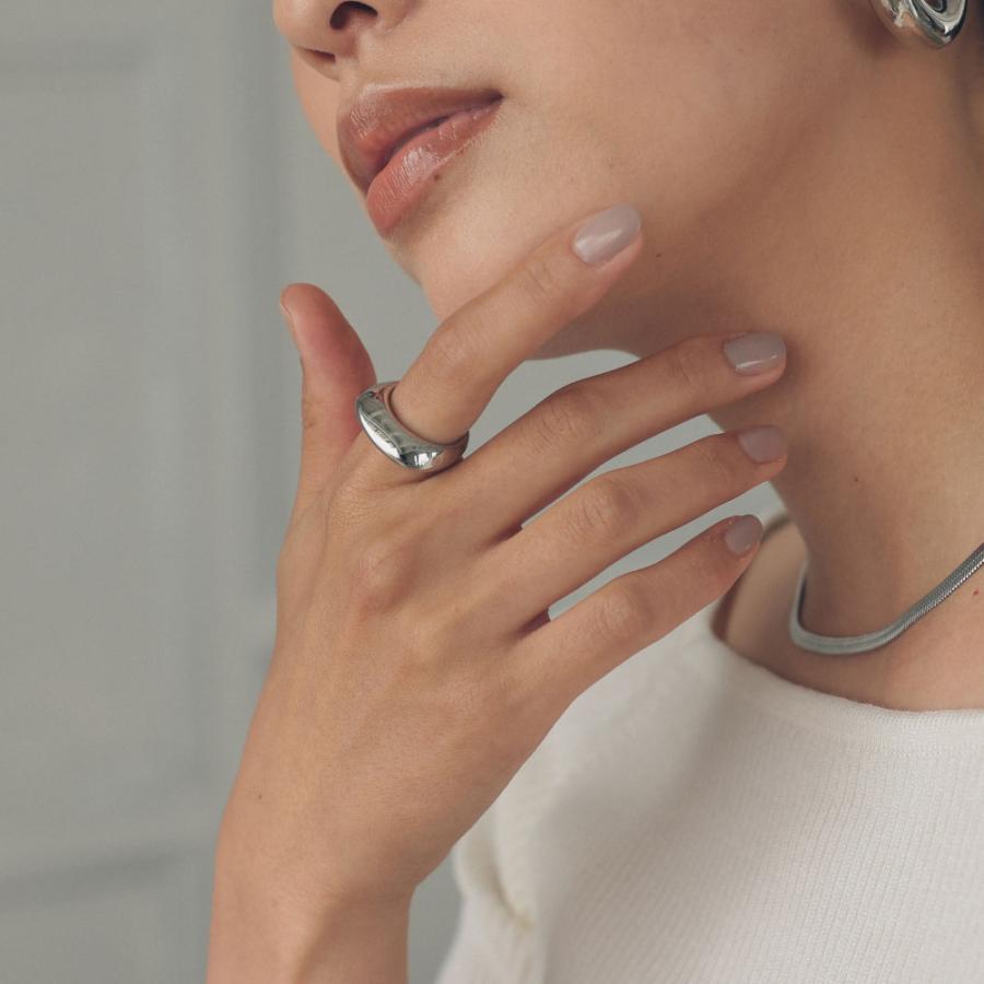 ステンレス ボリューム リング 指輪 304 シルバー ゴールド トレンド 流行 流行り SUS304 |  | 02