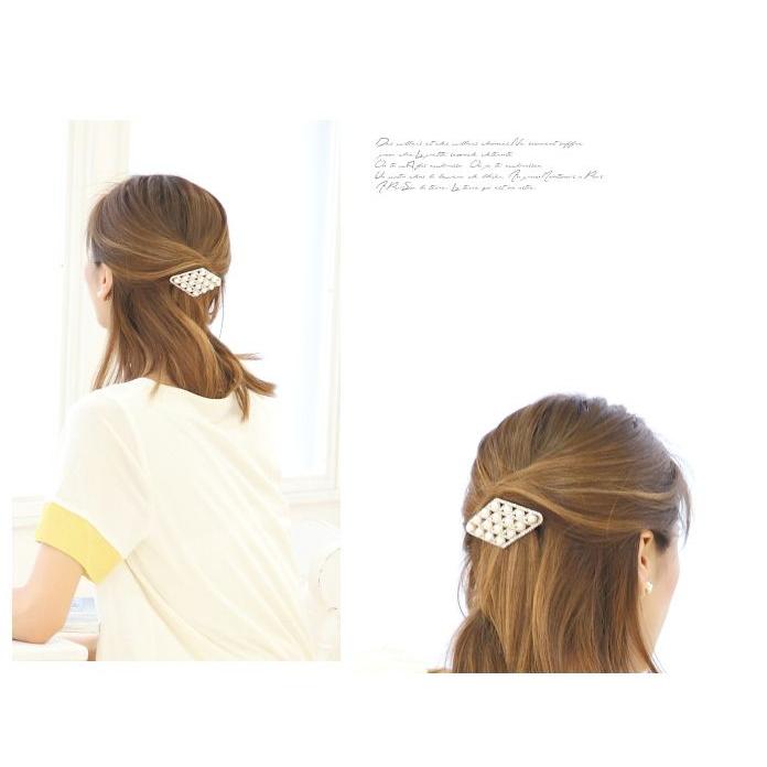 ロザンジュマトラッセ・パールバレッタ/ひし形/ヘアアクセサリー |  | 03