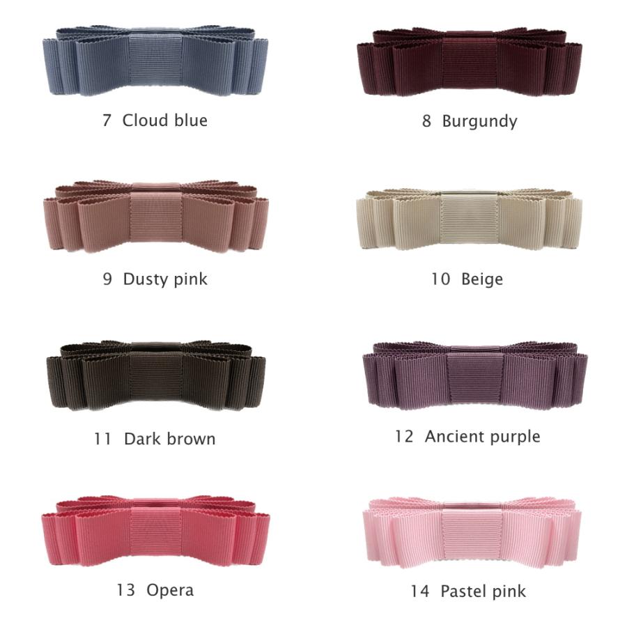 ボリュームリボン バナナクリップ オフィス カジュアル ヘアメイク ランキング ヘアアクセサリー トリプル 髪留め くすみ |  | 17