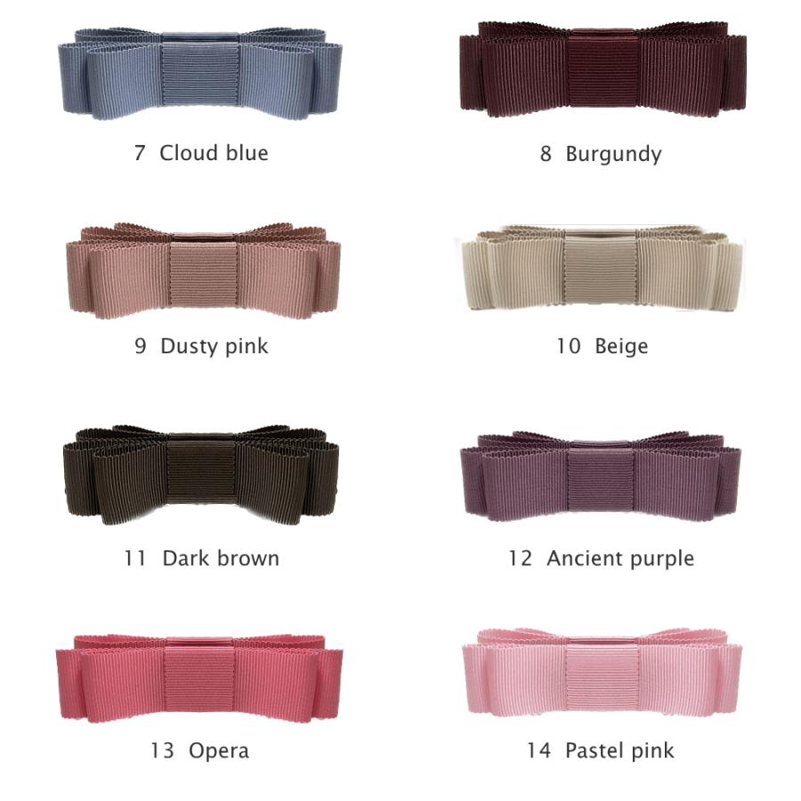 ボリュームリボン バナナクリップ オフィス カジュアル ヘアメイク ランキング ヘアアクセサリー トリプル 髪留め くすみ |  | 20