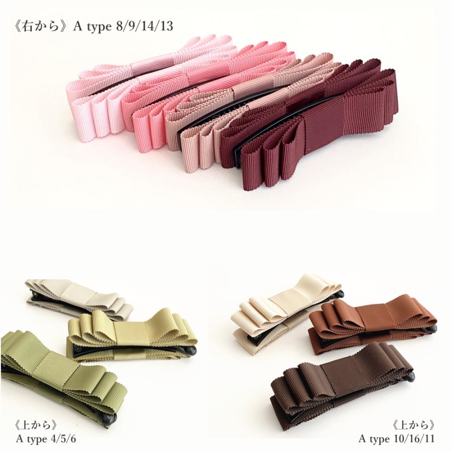 ボリュームリボン バナナクリップ オフィス カジュアル ヘアメイク ランキング ヘアアクセサリー トリプル 髪留め くすみ |  | 06