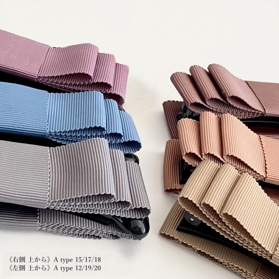 ボリュームリボン バナナクリップ オフィス カジュアル ヘアメイク ランキング ヘアアクセサリー トリプル 髪留め くすみ |  | 07