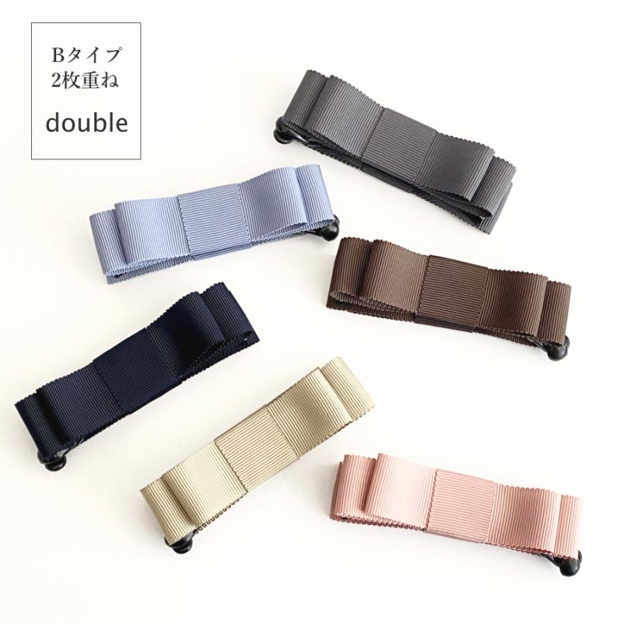 ボリュームリボン バナナクリップ オフィス カジュアル ヘアメイク ランキング ヘアアクセサリー トリプル 髪留め くすみ |  | 08