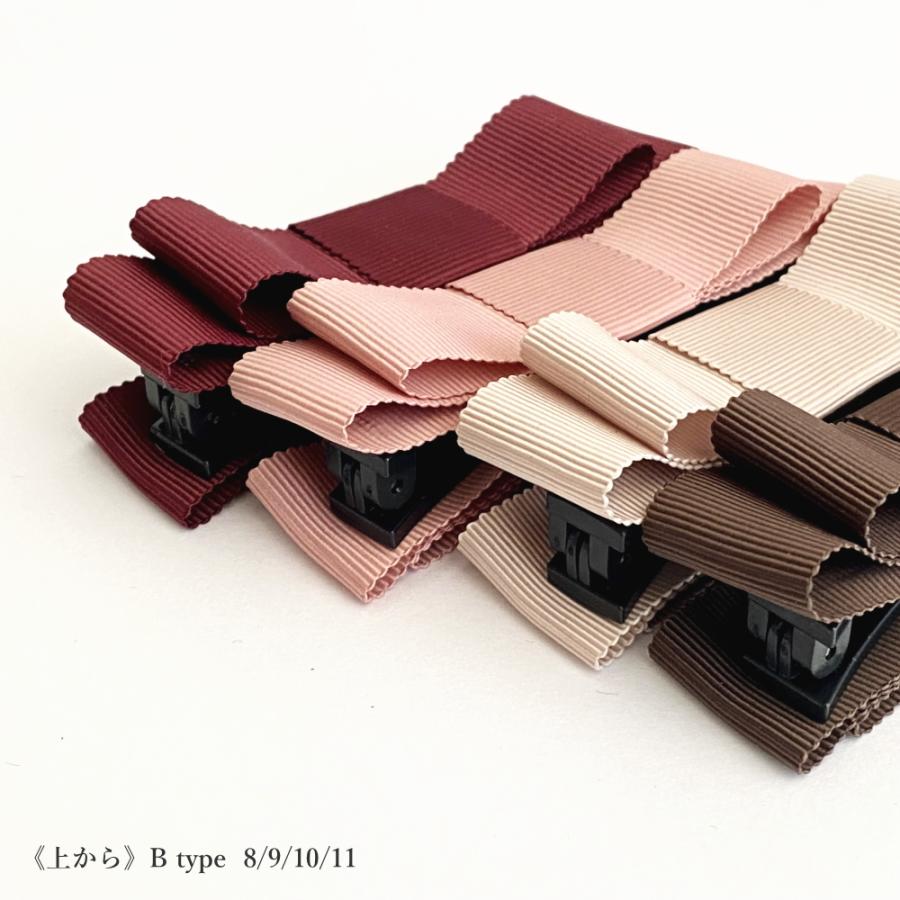 ボリュームリボン バナナクリップ オフィス カジュアル ヘアメイク ランキング ヘアアクセサリー トリプル 髪留め くすみ |  | 09