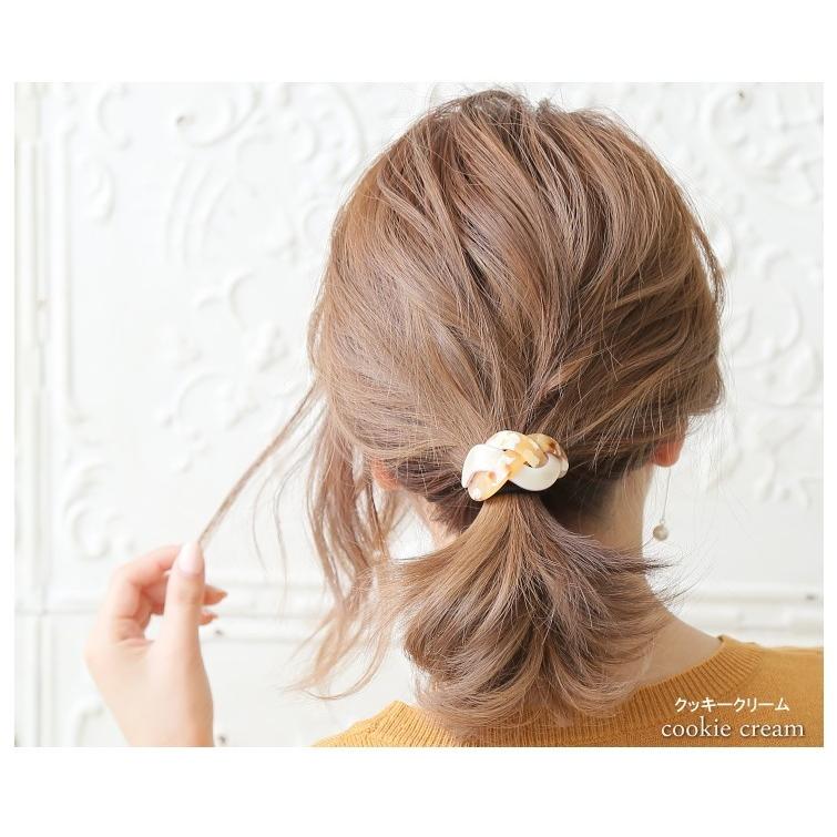 クロスヘアゴム ポニーフック アセテート素材 ヘアポニー ヘアカフ |  | 06