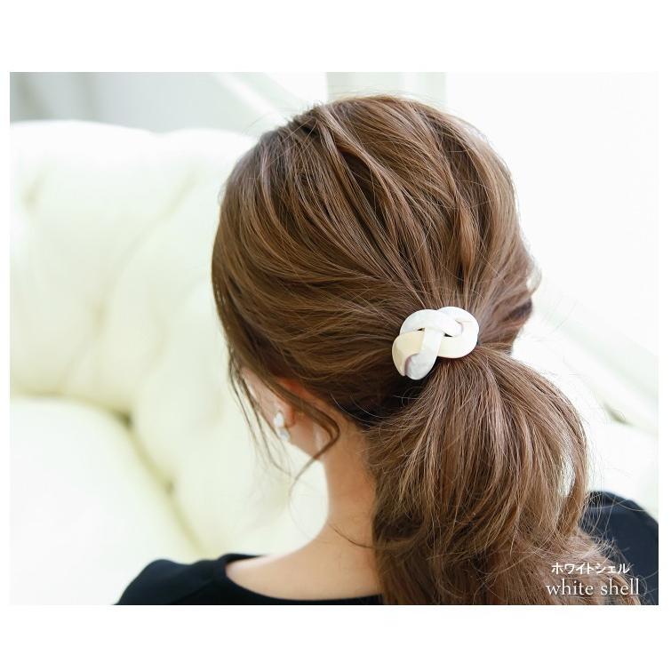 クロスヘアゴム ポニーフック アセテート素材 ヘアポニー ヘアカフ |  | 08