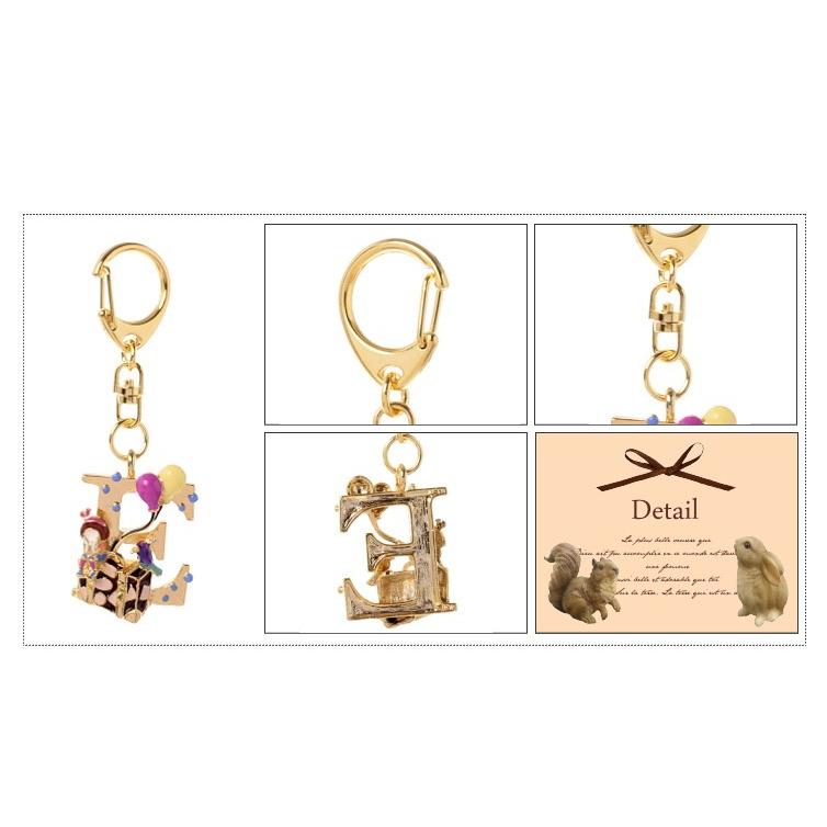 フェアリーテール イニシャルキーホルダー キーリング　12タイプ 可愛いプリンセスモチーフ |  | 02