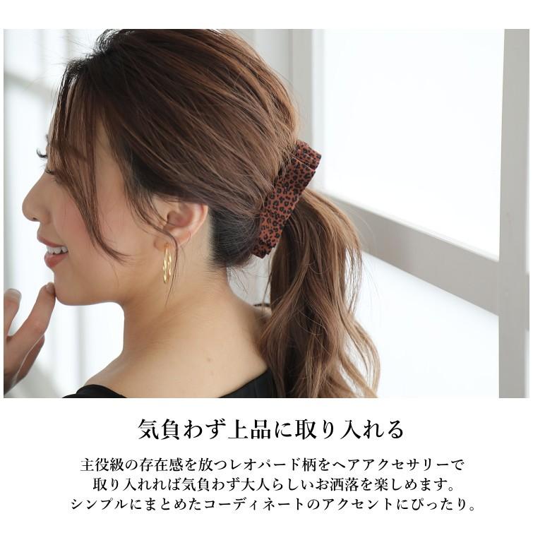 レオパード リボン バナナクリップ　レオパード柄 カジュアル シンプル フラット レパード |  | 01