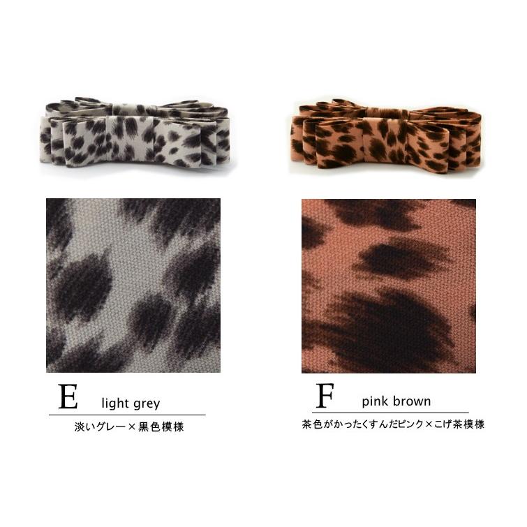 レオパード リボン バナナクリップ　レオパード柄 カジュアル シンプル フラット レパード |  | 18