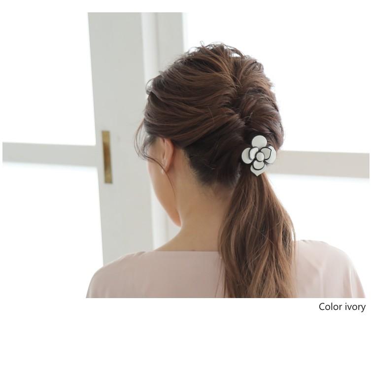 バイカラー フラワーヘアポニー ヘアゴム ローズ 薔薇 ポニー |  | 07