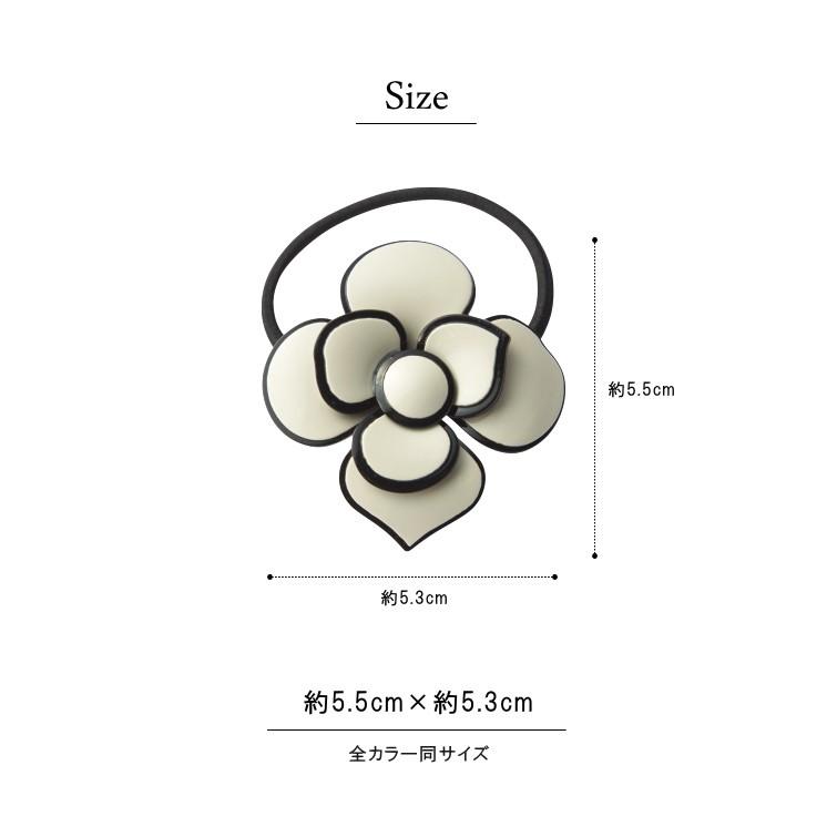 バイカラー フラワーヘアポニー ヘアゴム ローズ 薔薇 ポニー |  | 09
