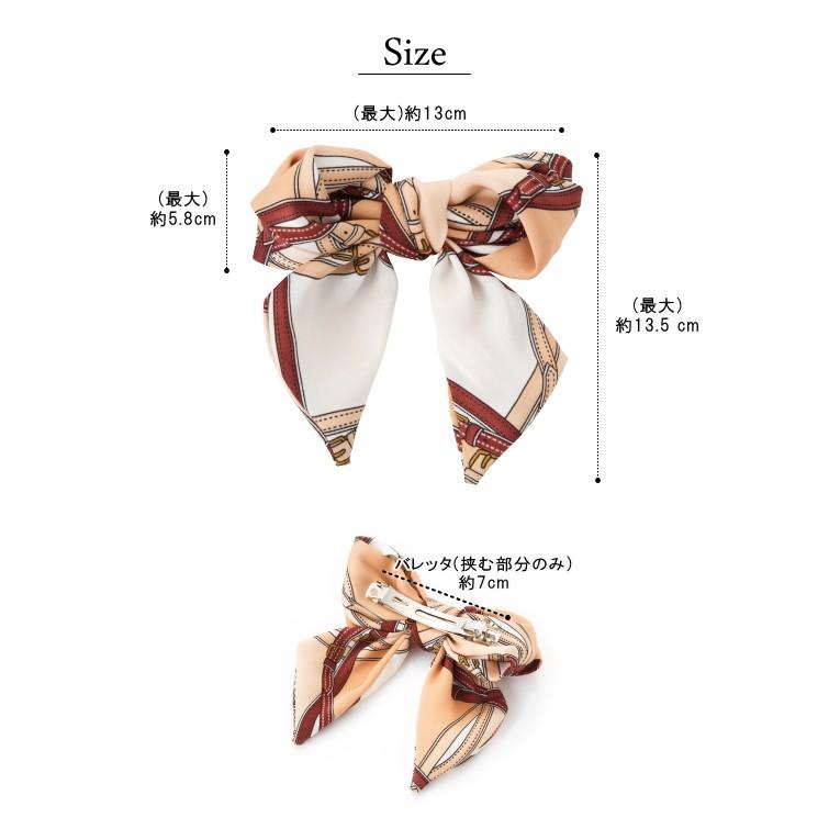 スカーフバレッタ レトロクラシック バレッタ スカーフ柄 ヘアアクセサリー |  | 11
